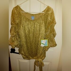 Gold sparkly shirt